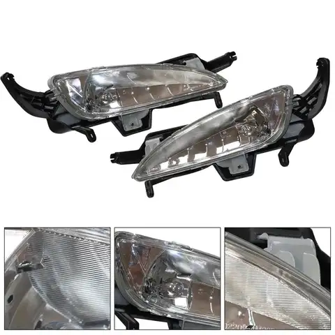 För 2011 2012 2013 Kia Optima LX/Ex/Sx Halogen Förarsida Vänster och Passagerarsida Höger Stötfångare Främre Dimljus Lampkåpor Se 8 best sales 2013 Kia Optima - №1