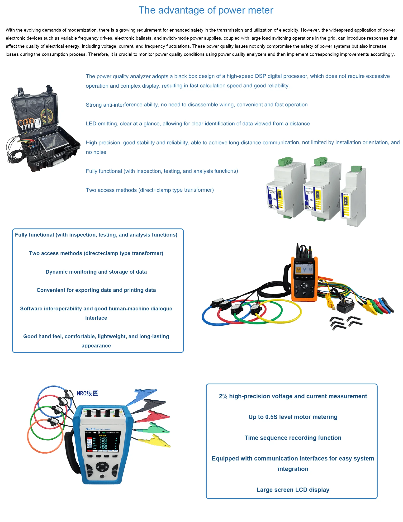 

Compact MC60 Multi-Channel Energy Meter Rogowski Coils & CT Simplified Testing RJ12 Interconnect Power Pumps Product