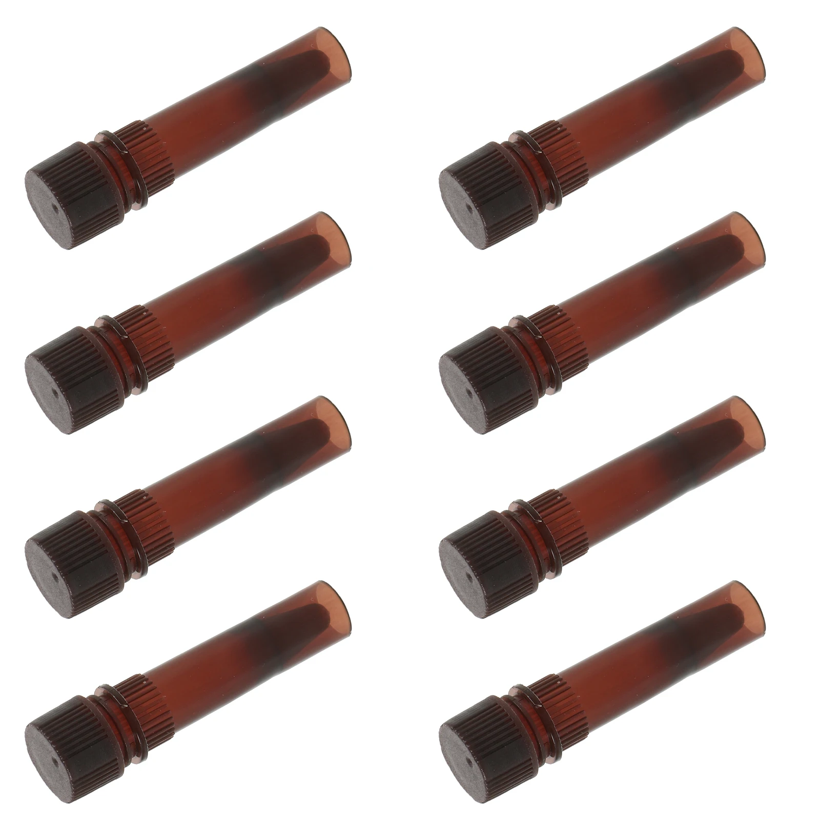 

20pcs Cryovial Mini Brown Test Tubes Lightproof Freezing Storage Sampling Plastic Vials Caps Scientific Experiment Use