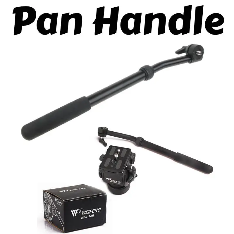 Pan Bar Handle Arm for Heavy Duty Video Studio Camera Tripod Fluid Drag Head