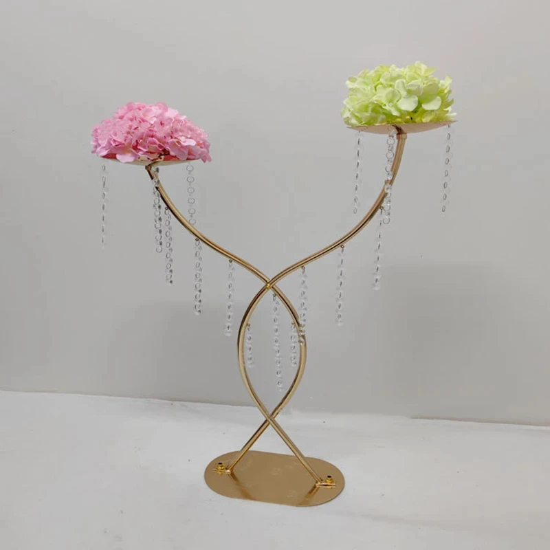 10 PCS Flower Stand Wedding Table Centerpieces Acrylic Column Road Lead Event Party Vases Home Hotel Decoration