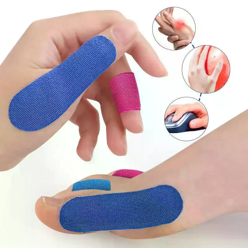 10Pcs Elastic Sports Finger Protector Tape Bowling Thumb Support Pads Anti Friction Finger Wrap Protective Patches