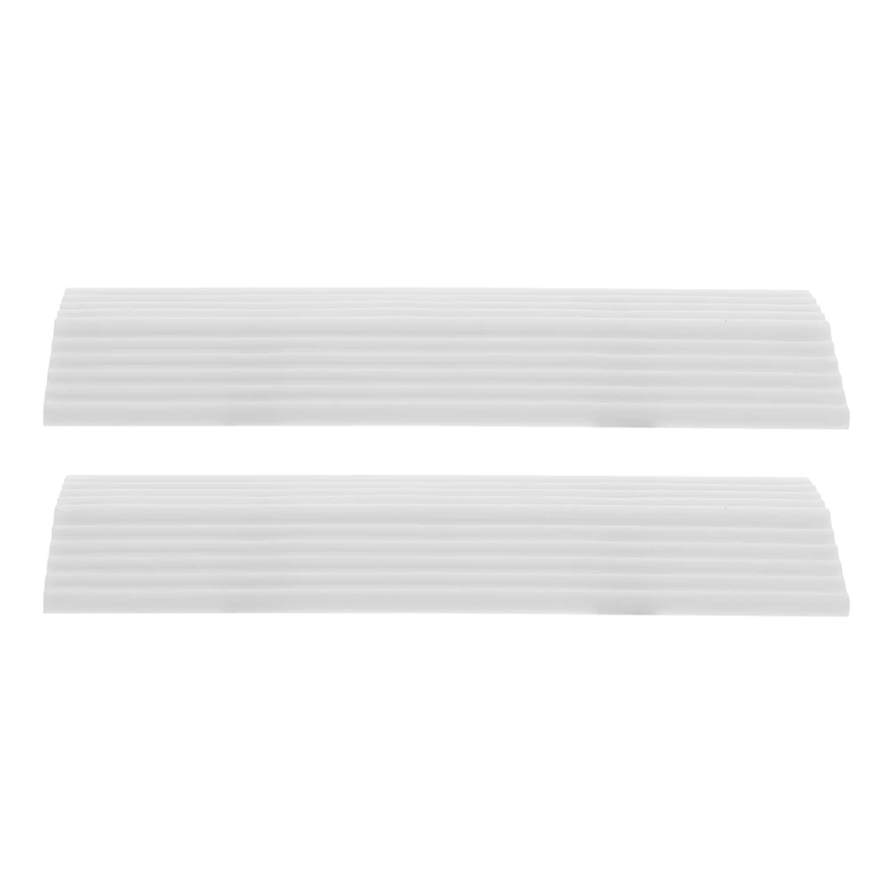 

3 Pcs Sweeping Robot Portable Entry Ramp Indoor Climbing Mat Garage Home White Small
