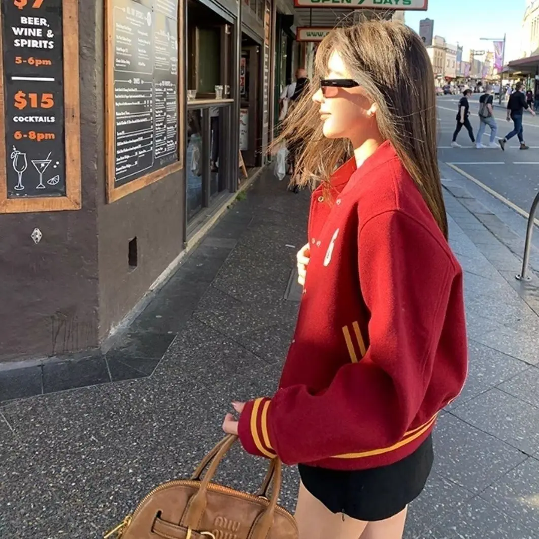 

Женские куртки Зимняя женская верхняя одежда в стиле бойфренда Свободные облегающие пуговицы с передним карманом Чистая простая базовая мода с длинным рукавом