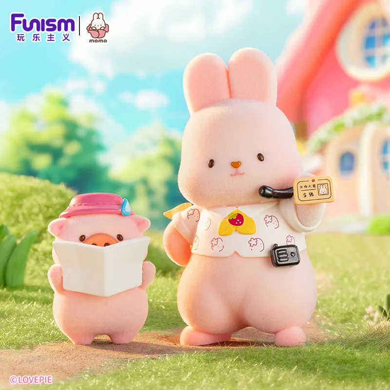 

Playism Touch Rabbit Momo Strawberry Town Series, модная коллекционная фигурка для девочек, праздничный подарок, слепая коробка, игрушка и хобби