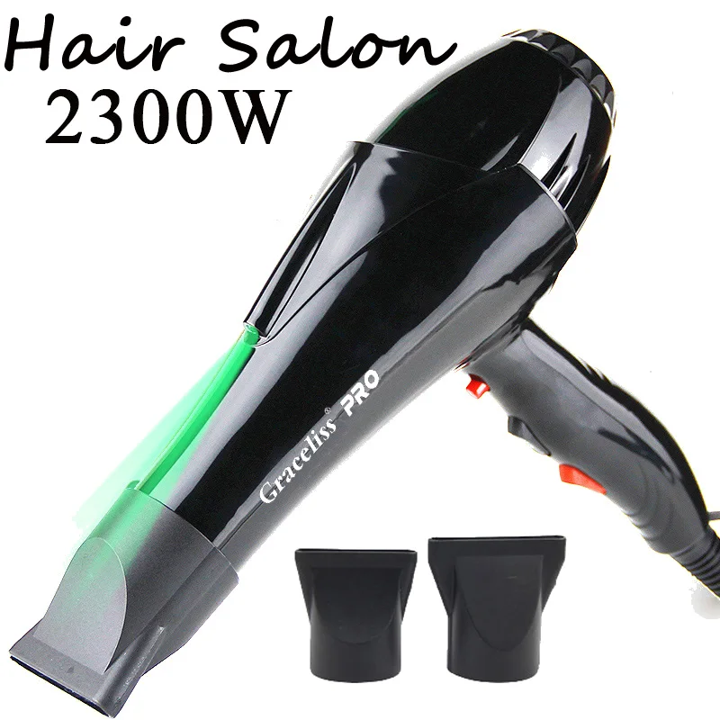 Real 2300W Professional Powerful Hair Dryer Fast Heating Hot And Cold Adjustment Ionic Air Blow Dryer For Hair Salon Use