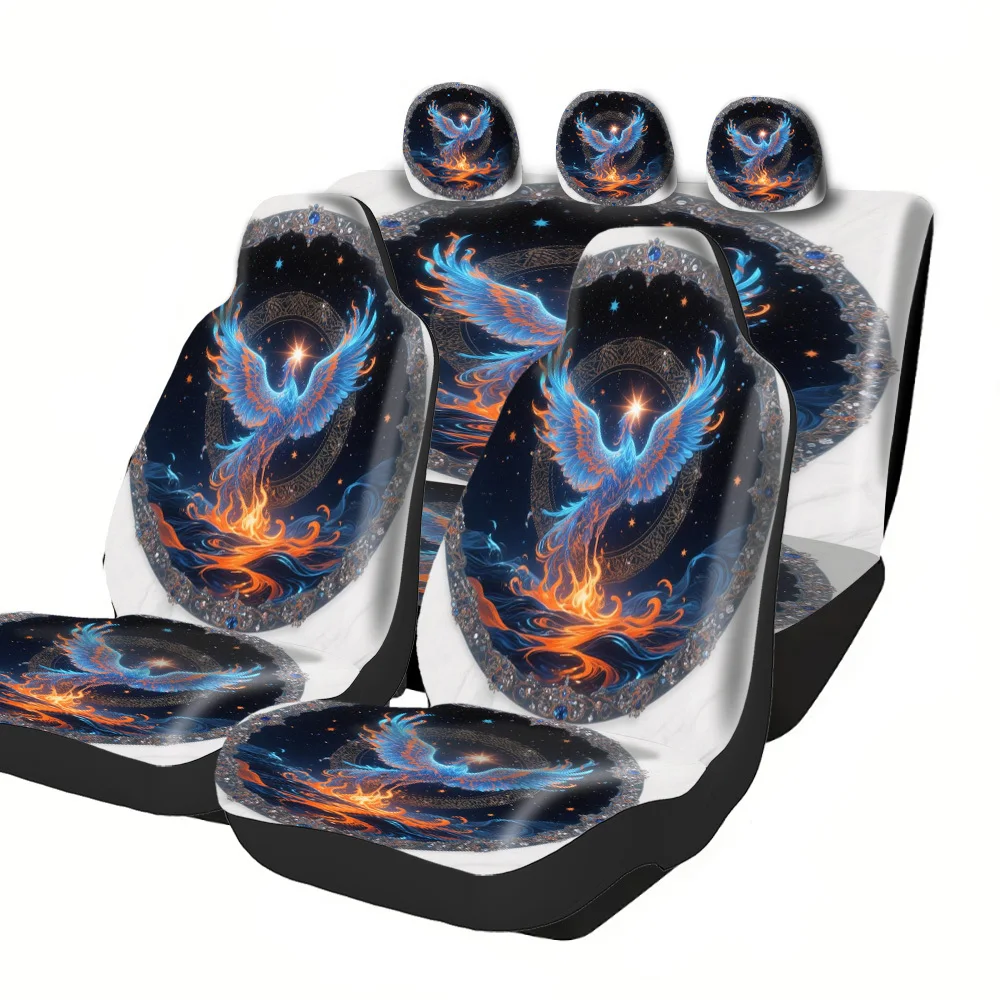 

Fit Car Seat Covers Full Set - Heavy-Duty Premium All-Season Protection, Multi-Theme (Halloween/Christmas/New Year/Easter) Phoen