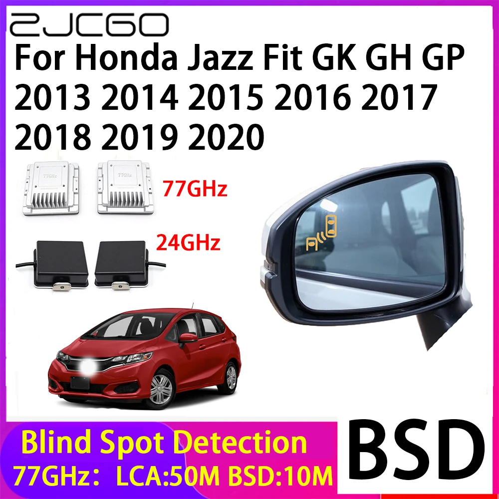 

ZJCGO Car Blind Spot Detection BSD Mirror Rear Radar Detection System for Honda Jazz Fit GK GH GP 2013~2020