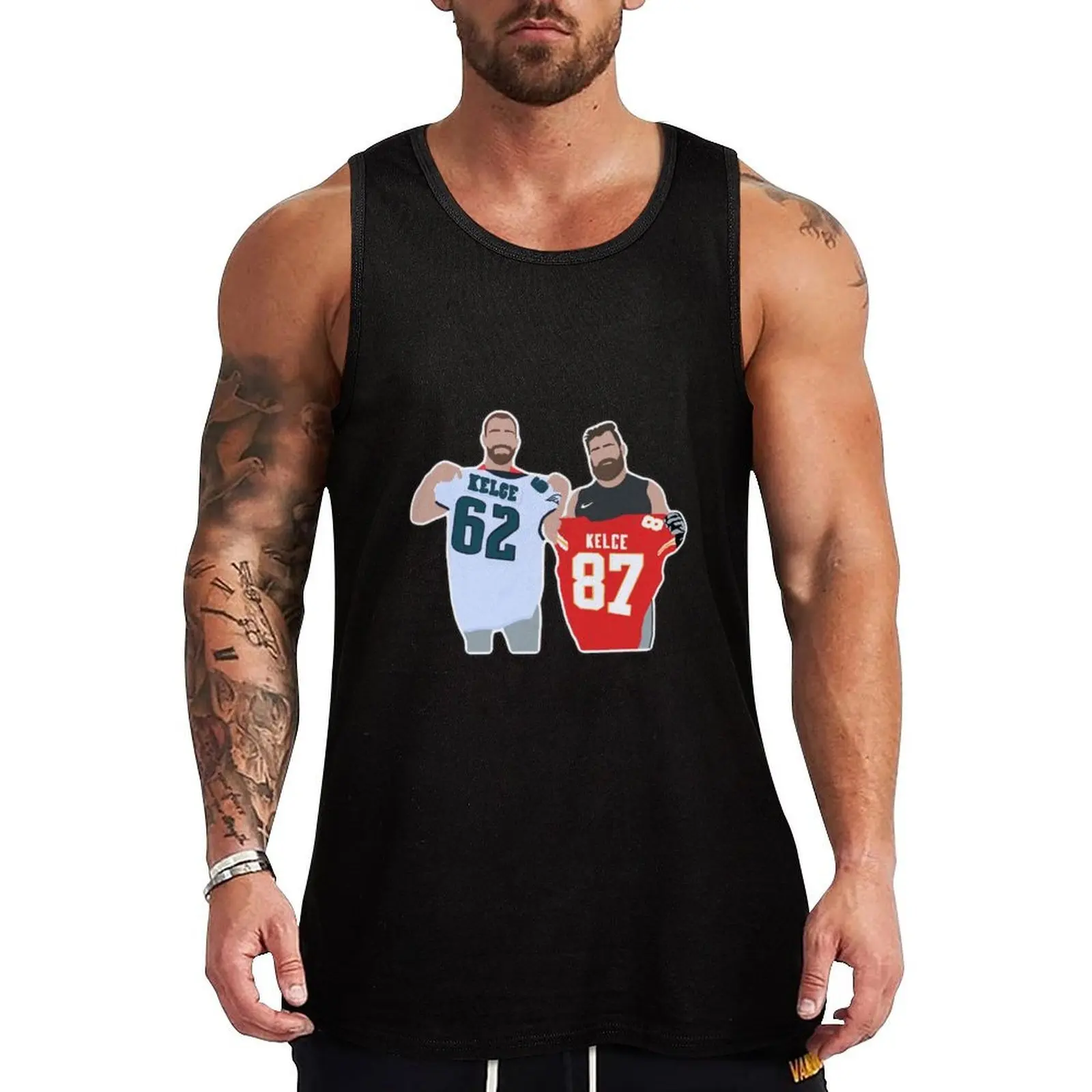 

Kelce Brothers Tank Top Body man fashion 2025 man sleeveless