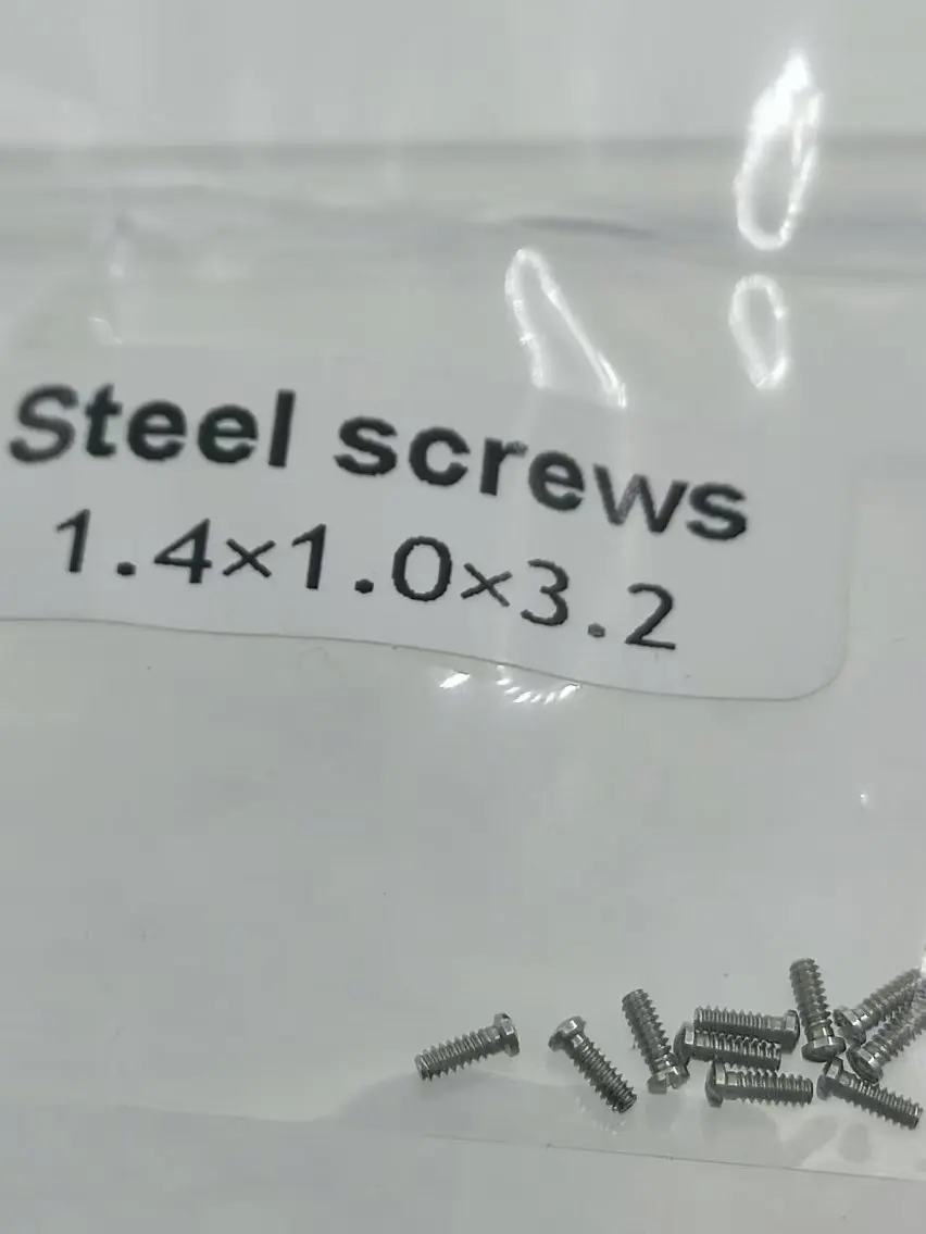 

Watch accessories back cover with all steel flat screws 0.8/0.9/1.0/1.2/1.4, universal for all steel screws 10pcs