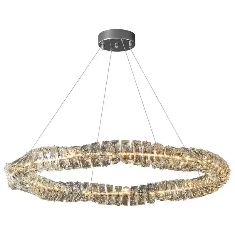 

Modern simple light luxury crystal chandelier Nordic creative bedroom decoration lamp