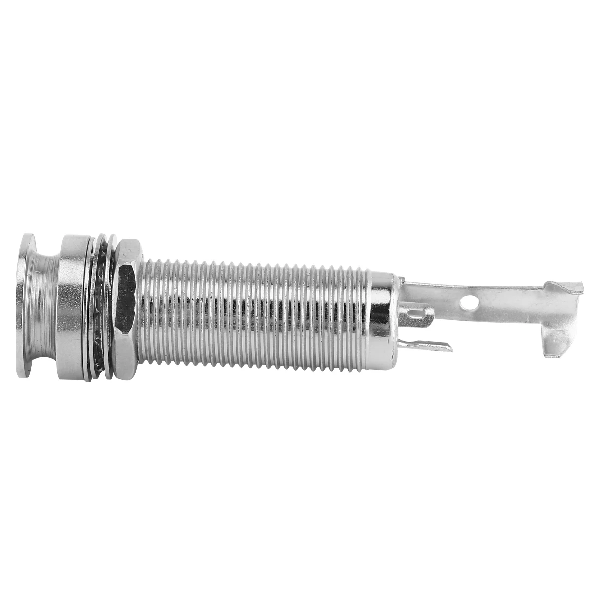 

Durable Metal Guitar Socket Split Type Tail Pin Pickup Socket Easy Install Glossy Guitar Parts For Home Use Silver Color