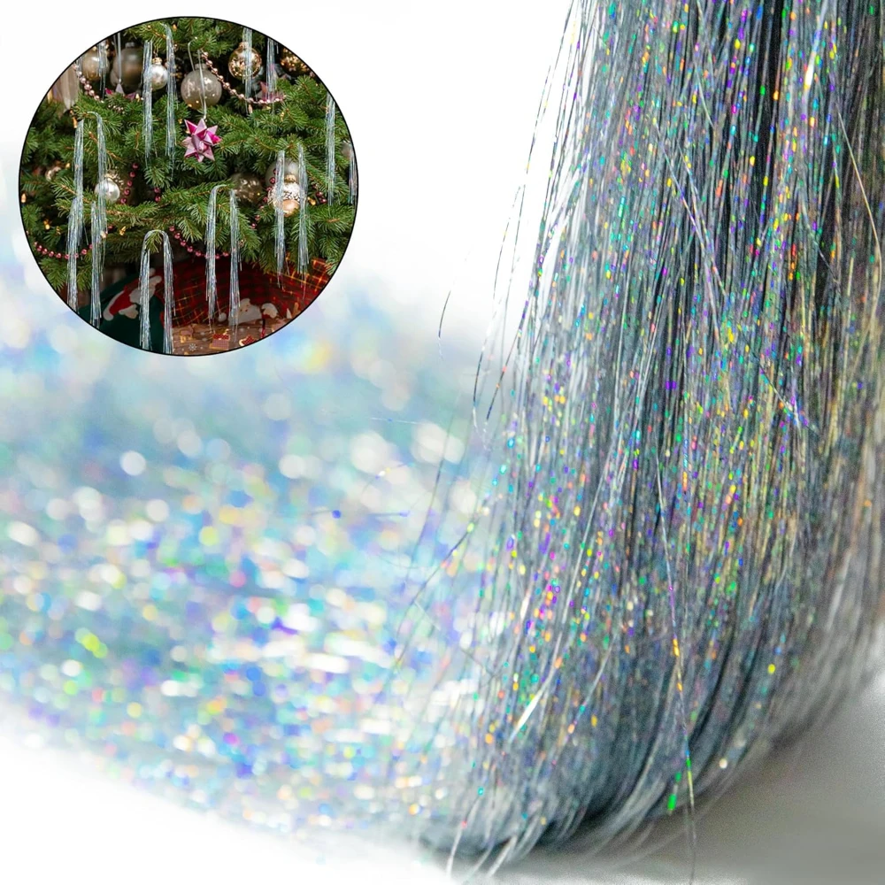 Tinsel Garland Decoration - Guirnalda de flecos de papel de