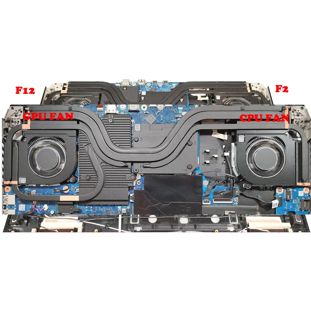 Metal Fan Blades CPU GPU FAN For ACER Predator Helios 18 PH18-72 N23Q2 PH18-72-924C NH.QP4AA.001 PH18-72-93VM NH.QP5AA.001 New