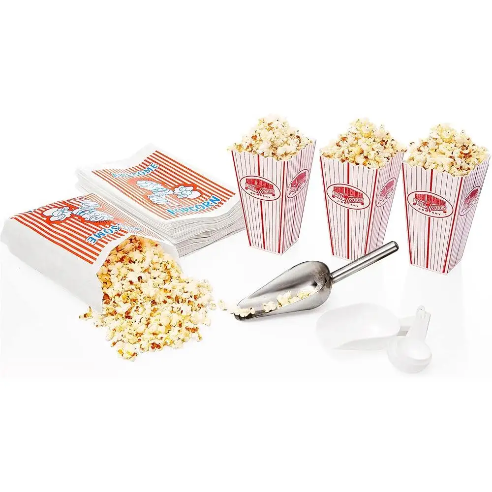 Vintage Popcorn Popper with Cart 8oz Kettle 3 Gallon Fresh Snack Maker Old Maids Drawer Home Events