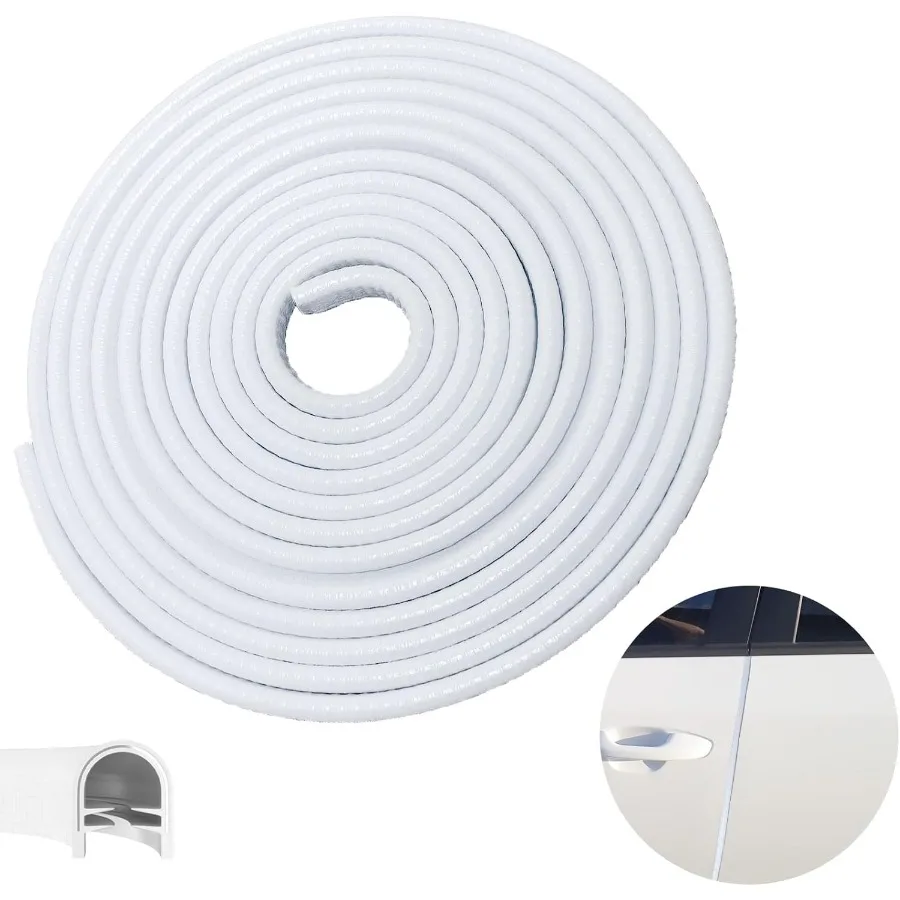 

Car Door Edge Guards 65.6Ft 20m Rubber Seal U Shape Door Protection Trim for Cars Trucks SUVs Durable Weatherproof Edge Guards