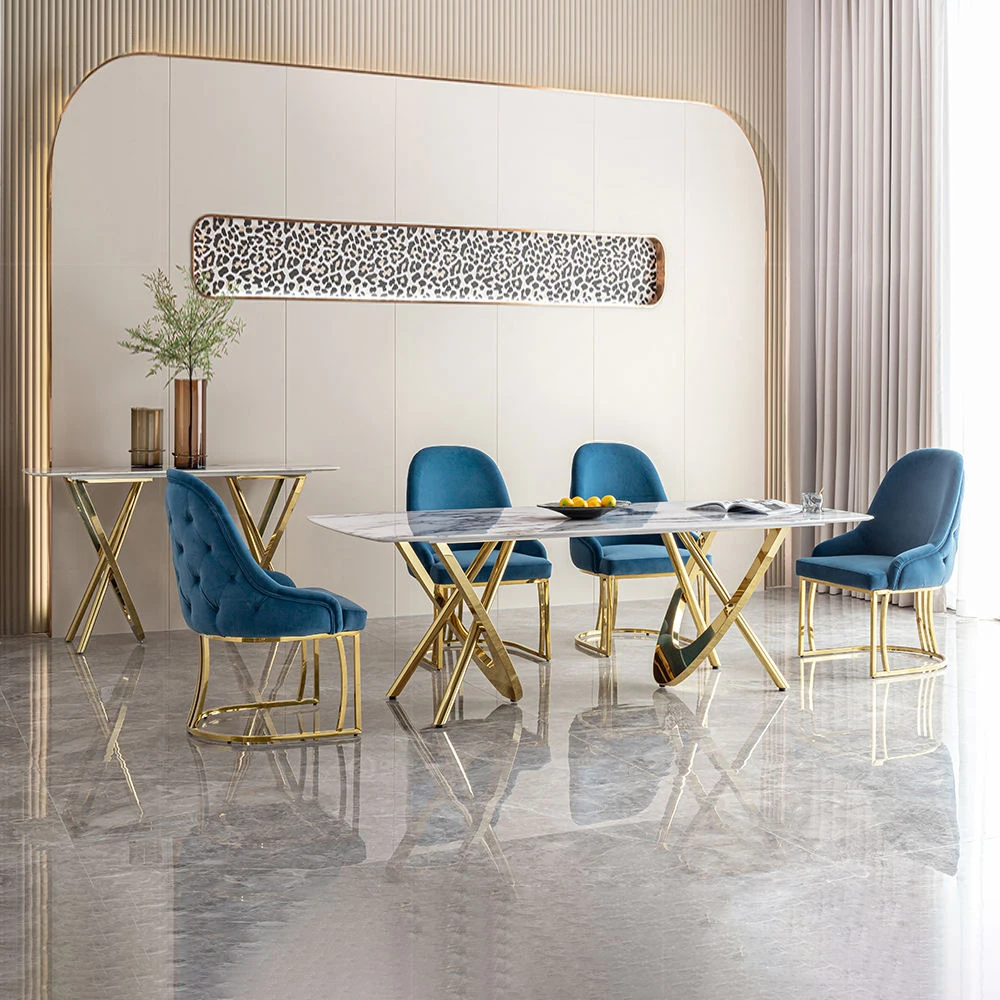 &c Minimalist Complete Marble Dining  Luxus Esstisch Marmor China Manufacturer Dine Table