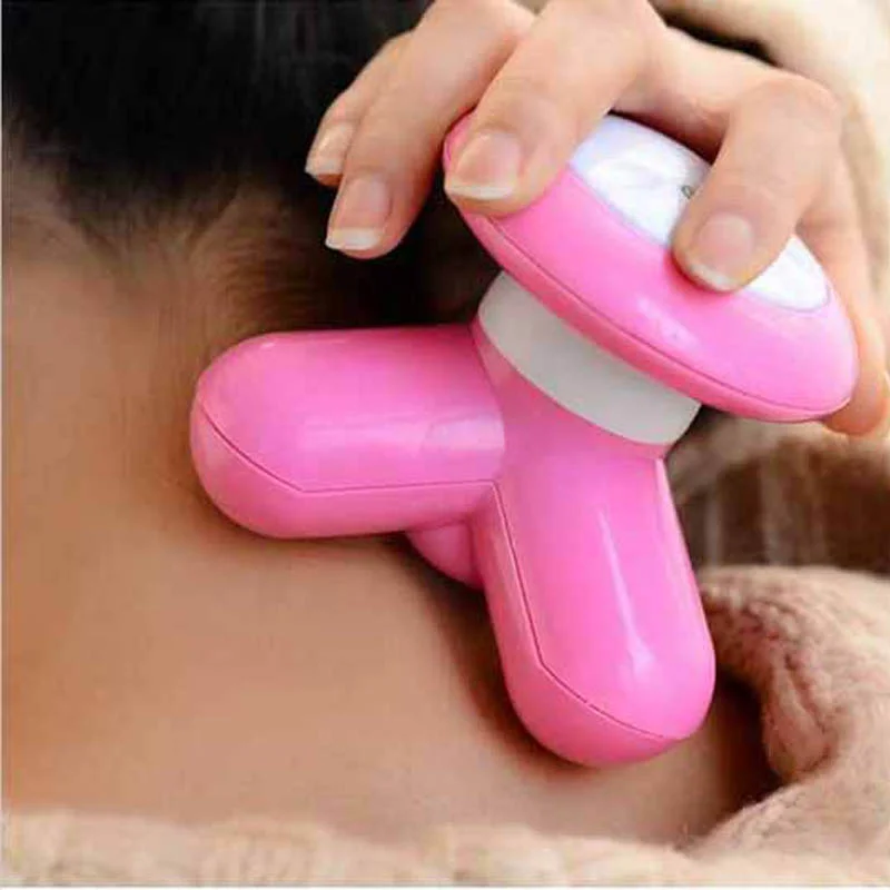 Mini Handled Electric Massager Body Wave Vibrating USB Massage Triangle Body Health care beauty Massager Small Massor Relaxation