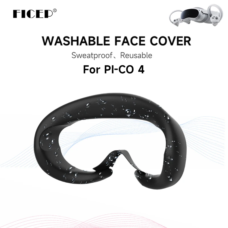 

Ficep for Pico 4 Replacement Face Cover Sweatproof Sealing Light Leakage Pad Interface cover for Pico 4 VR Accessories