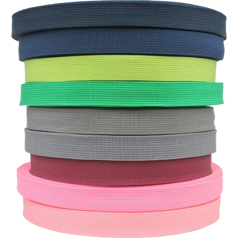 20/25/32/38/50mm pp ribbon strap american pattern navy blue bluish green grey bordeaux red pink polypropylene webbing tape belts