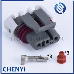 1 set 3 Pin female LS MAP And 58x Crank Engine Speed Sensor auto waterproof connector Wiring Connector plug 12129946