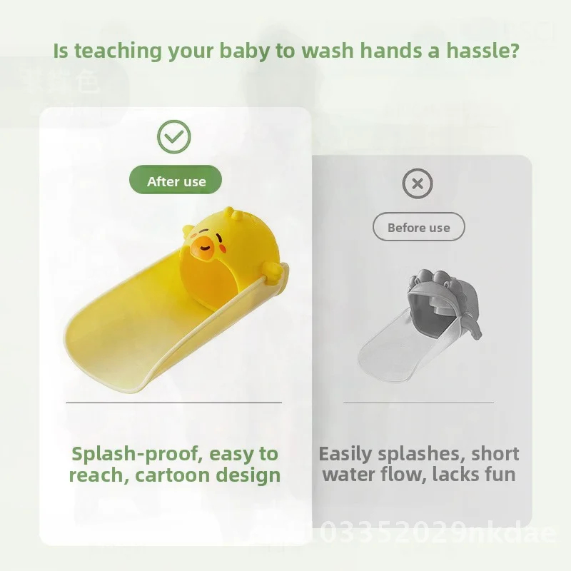 

Универсальный удлинитель для смесителя, брызгозащищенное водоудлинитель для туалета, детский стол для мытья лица, милый мультяшный пастельный цвет, полипропилен