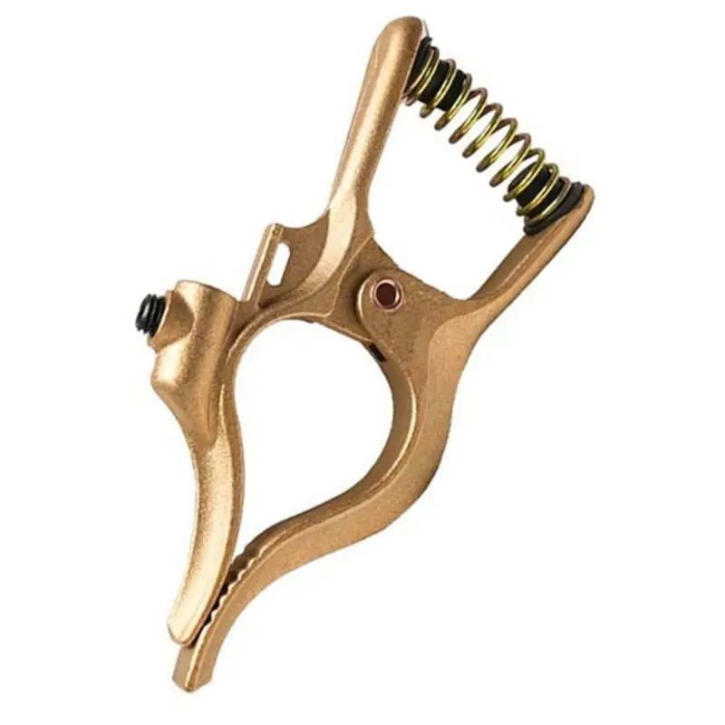 EYFL-For Welding Machine Compatible 500A T-Style Heavy Duty Full Copper For Welding Ground Clamp With Spring