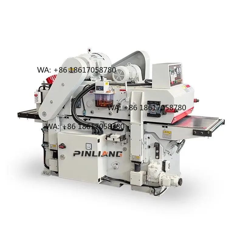 18 Inch Automatic Thickness Planer Pinliang Woodworking 2 Double Surface Sides Planer Double Side Wood Planer Machine