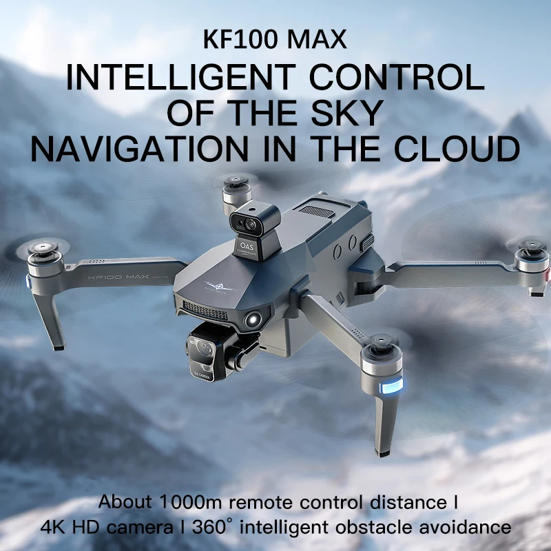 KF100 MAX GPS Drone 4K Kamera 3-Achsen Gimbal WIFI Hindernis Vermeidung Touchscreen FPV Bürstenlosen EIS Elektronische RC Quadcopter Spielzeug