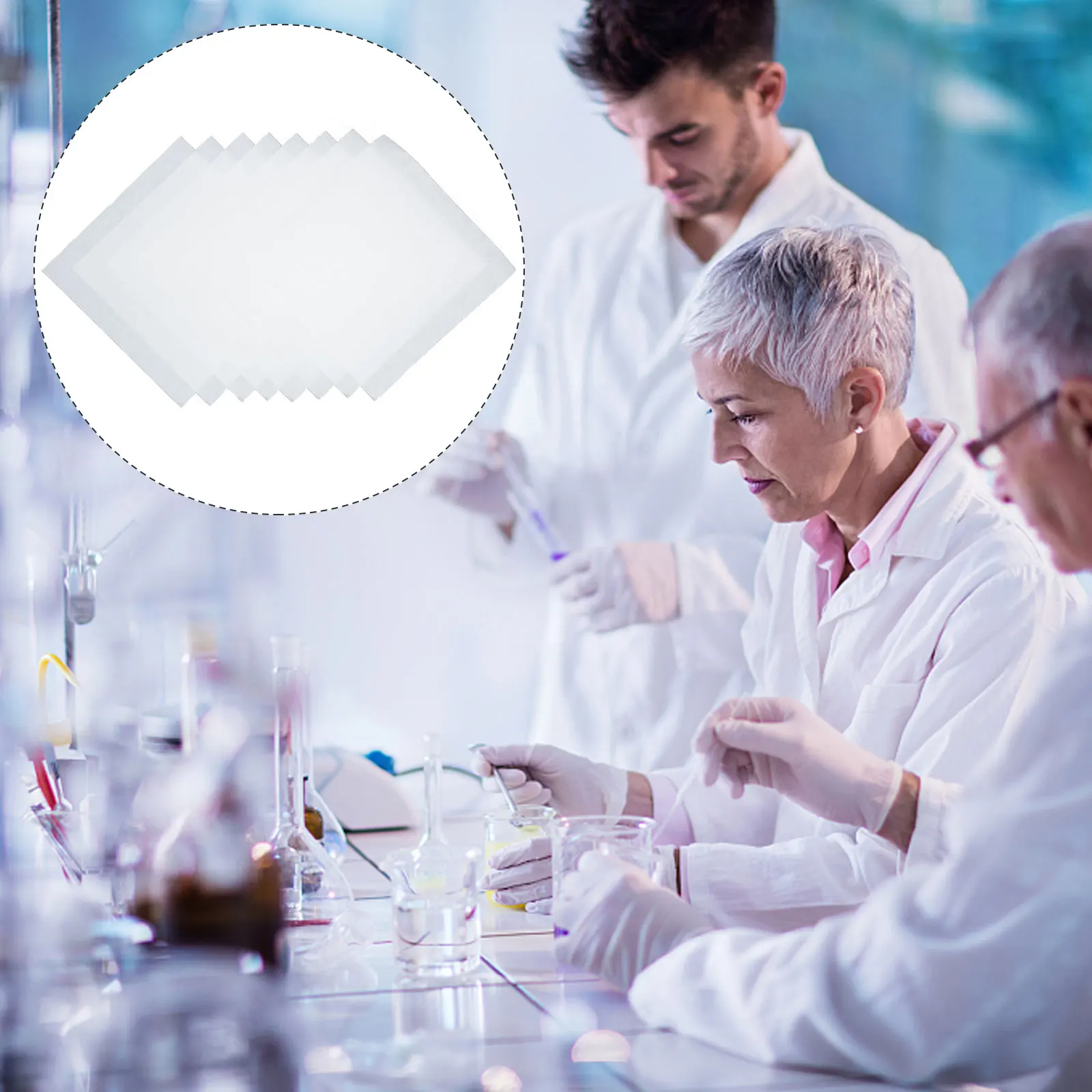 

30 Sheets Filter Paper Laboratory Absorbing Qualitative Papers for Experiment Filtration Synthetic Sticker