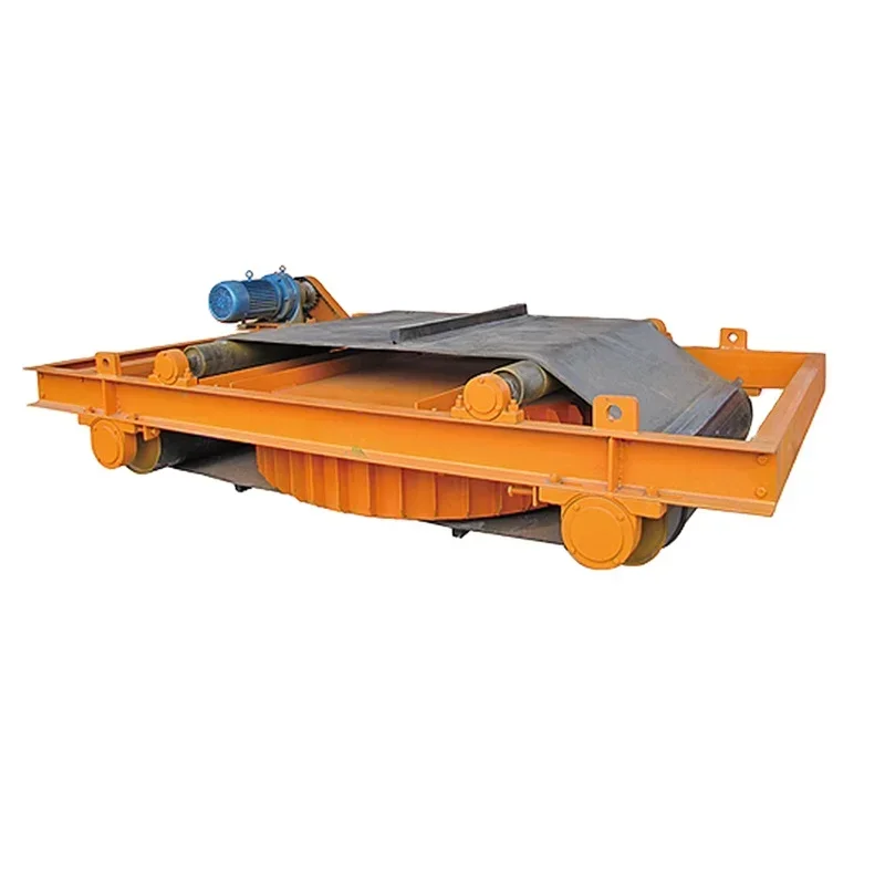 size belt conveyor magnetic separator ferrous removal separator machine