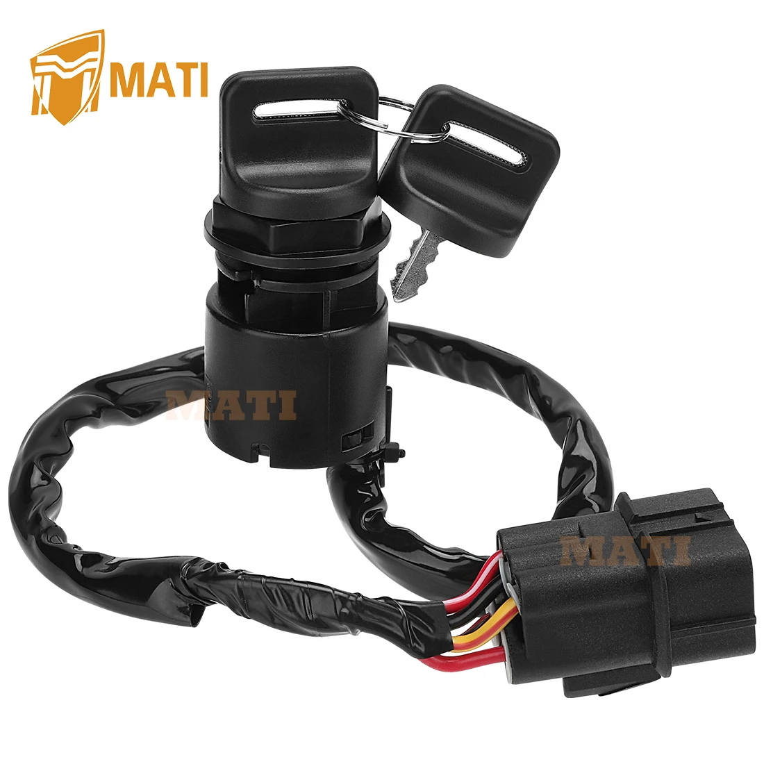 M MATI Fit for 2016-2023 Honda Pioneer 1000 SXS1000M Ignition Key Switch 35100-HL4-A01 35100-HL4-AK1