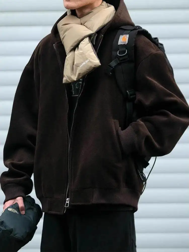 

Мужская куртка из шерстяной смеси, осенняя, однослойная, тонкая, легкая, дышащая, быстросохнущая, модная, повседневная, трендовая, простая, базовая, на каждый день