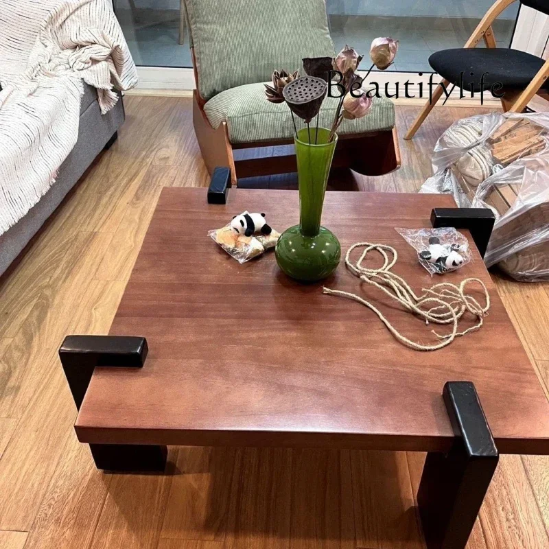 طاولة قهوة خشبية بسيطة من P-Tu، طاولة قهوة فاخرة صغيرة وواضحة وخفيفة الوزن، جودة إبداعية، أثاث جناح صالة Couchtisch