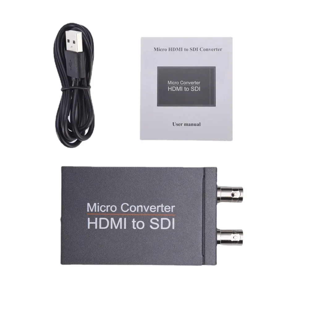 Konwerter HDMI na SDI Adapter konwerter wideo 1080p 1 w 2 podwójny wyświetlacz do laptopa kamera PC do TV Monitor