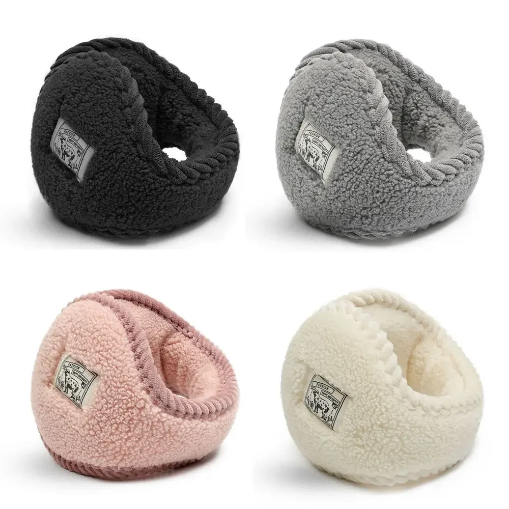 Women Earmuffs Winter Windproof Warm Earmuff Lamb Wool Ear Protect Solid Earcap Ear Muffs Cover Winter Ski Wear Accessory