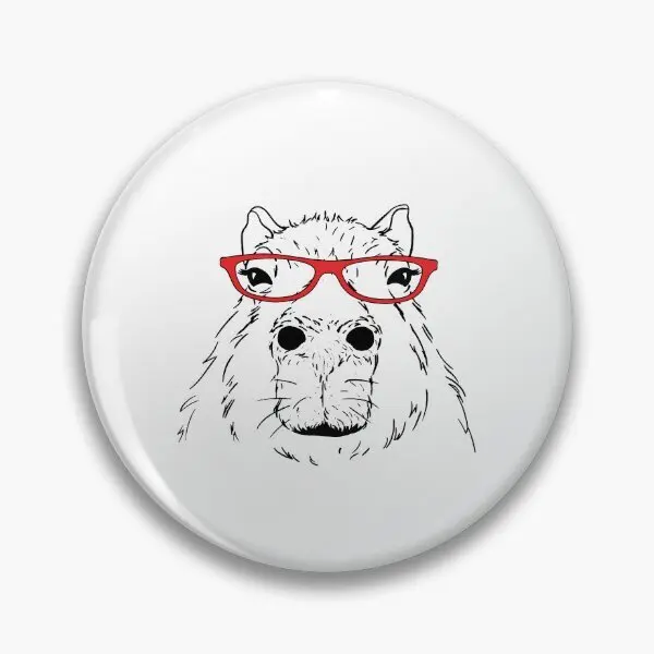 Capybara badge Sticker Round School Event badge Round anime Sticker band Commemorative