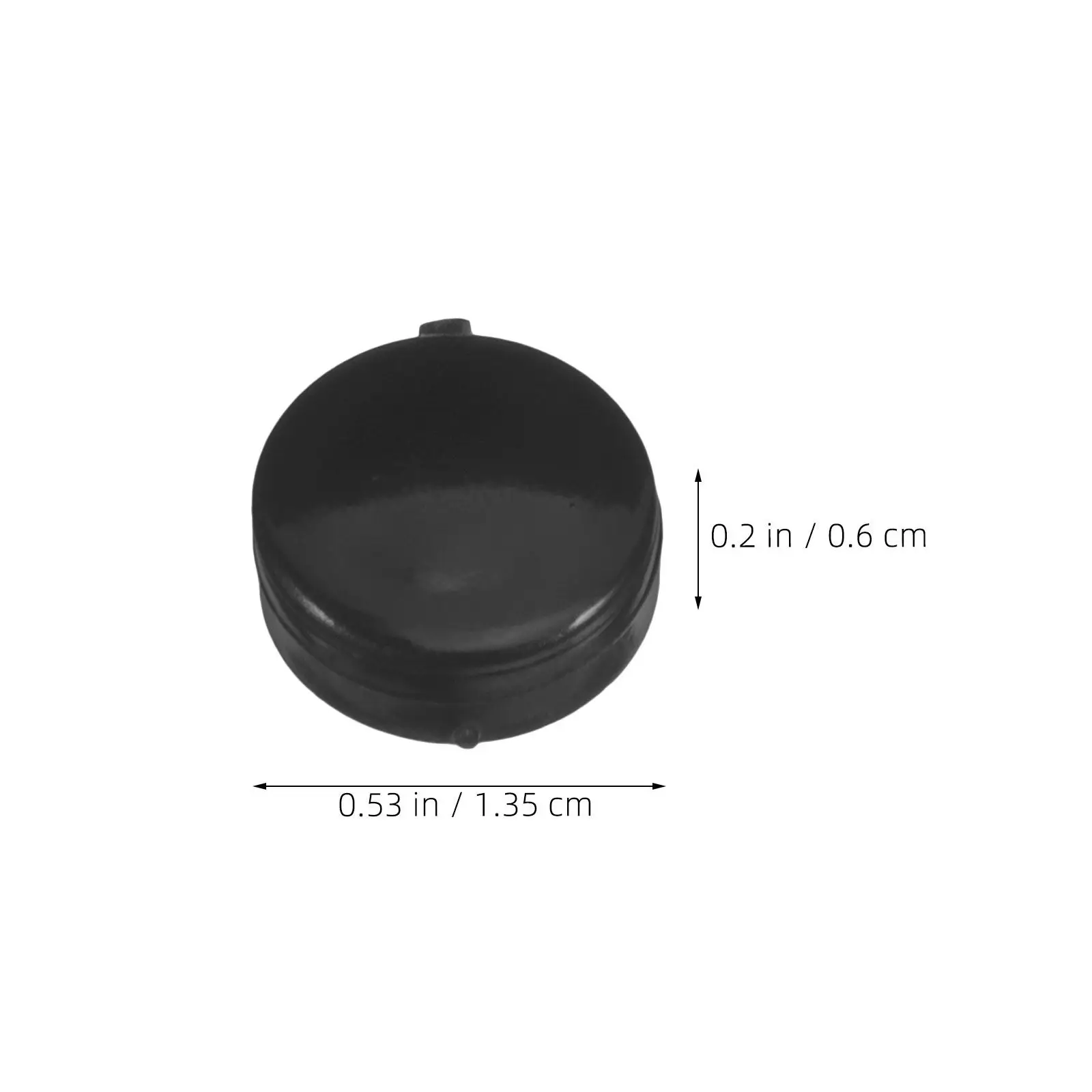300Pcs Black Hinged Plastic Screw Caps Covers Decorative Protection for Furniture Screw Holes Screws Decorative Cap