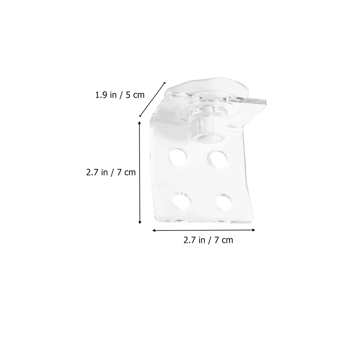 

1pc Acrylic Clear Coral Holder Strong Suction Cup Aquarium Coral Bracket Fish Tank Accessory (White)