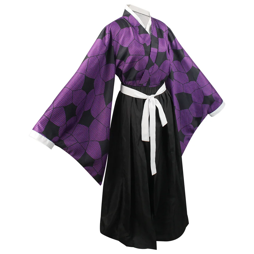 Kokushibo Cosplay Kimetsu Anime Demon Slayer Kostuum No Yaiba Kokushibou Cosplay Pruik Kimono Haori Halloween Kostuums Voor Mannen