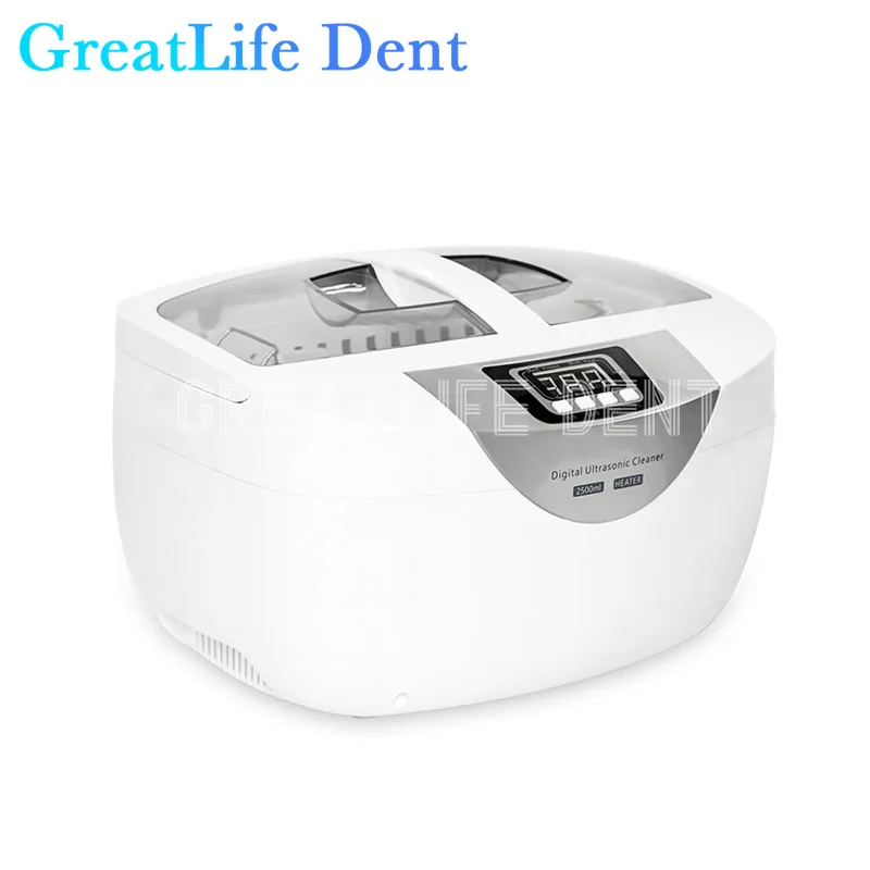 GreatLife Dent Digital Tooth Jewelry Watches Dental 2.5L Ultrasonic Glasses Cleaner Jewelry Cleaner Ultrasonic Cleaner Machine