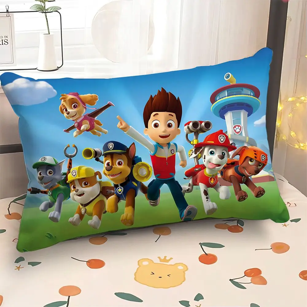 Kawaii PAW Patrol Family Car Pillowcases Soft Bedding Anime Kids Adults Children Boys Girls Double Sided Pillow Cotton Toys Gift