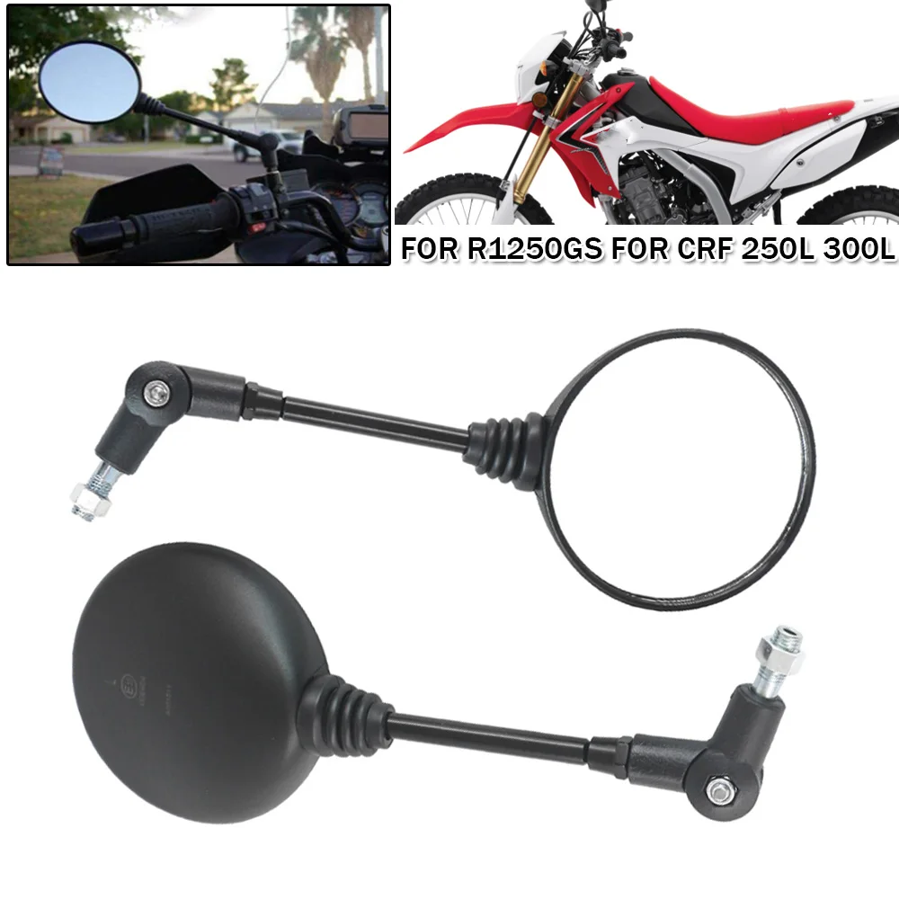 8MM/10MM Retro Rearview Motorcycle Folding Rear View Mirror Motorcross ATV UTV Motorbike For BMW R1250GS For Honda For Kawasaki