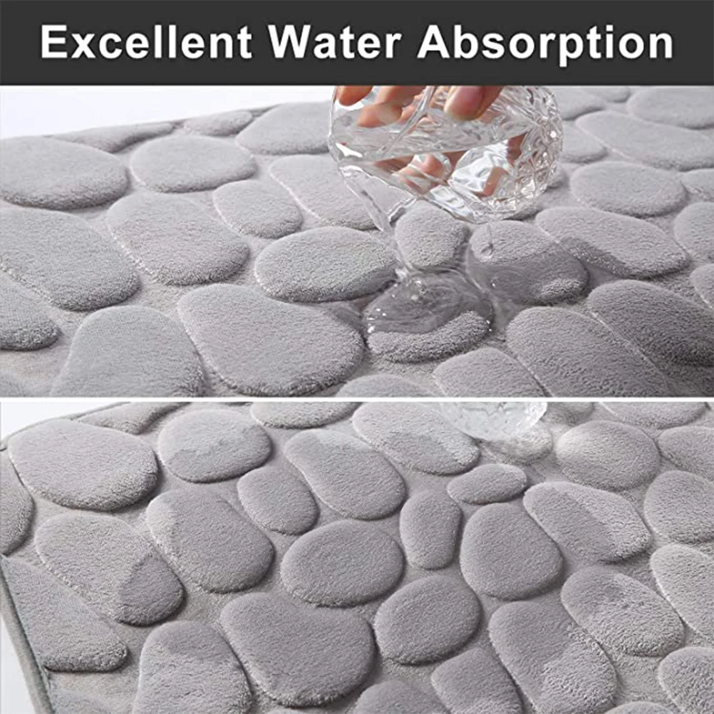 1Pcs Slip-Resistant Floor Mat Thick Memory Foam Anti-Slip Door Pad Washable Household Mat for Bathroom Kitchen Toilet