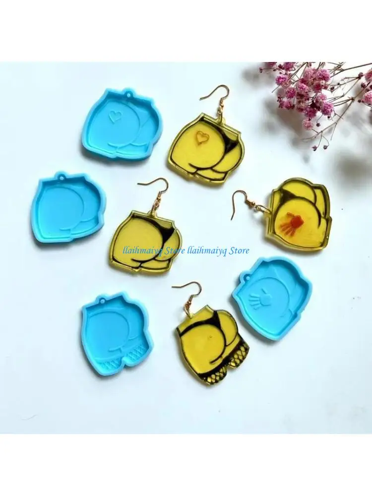 573B Eardrop Dangler Pendant Silicone Mould Resin Casting Mold Earrings Resin Casting Silicone Mold DIY Crafts Jewelry Pendan