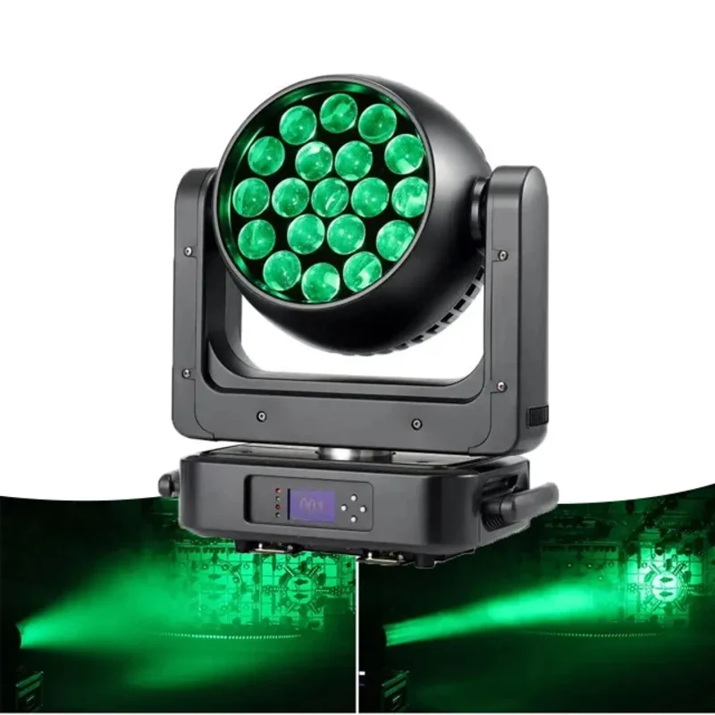

AOPU 25w 19pcs Zoom Wash Moving Head Stage Lighting for Dj Disco Stage Wedding