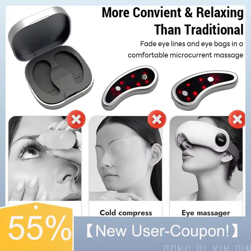 A60T อุปกรณ์นวดตา LED Micro-Current ใหม่เพื่อบรรเทาเส้นรอบดวงตา บวม และความเมื่อยล้า