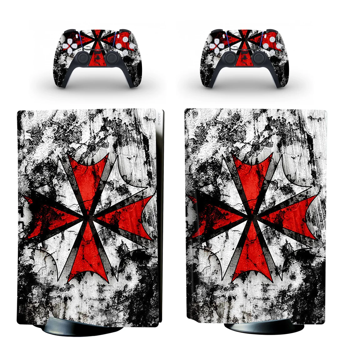 adesivo-de-vinil-para-console-e-2-controles-ps5-slim-disc-digital-com-design-de-guarda-chuva-capa-protetora-para-ps5-pro