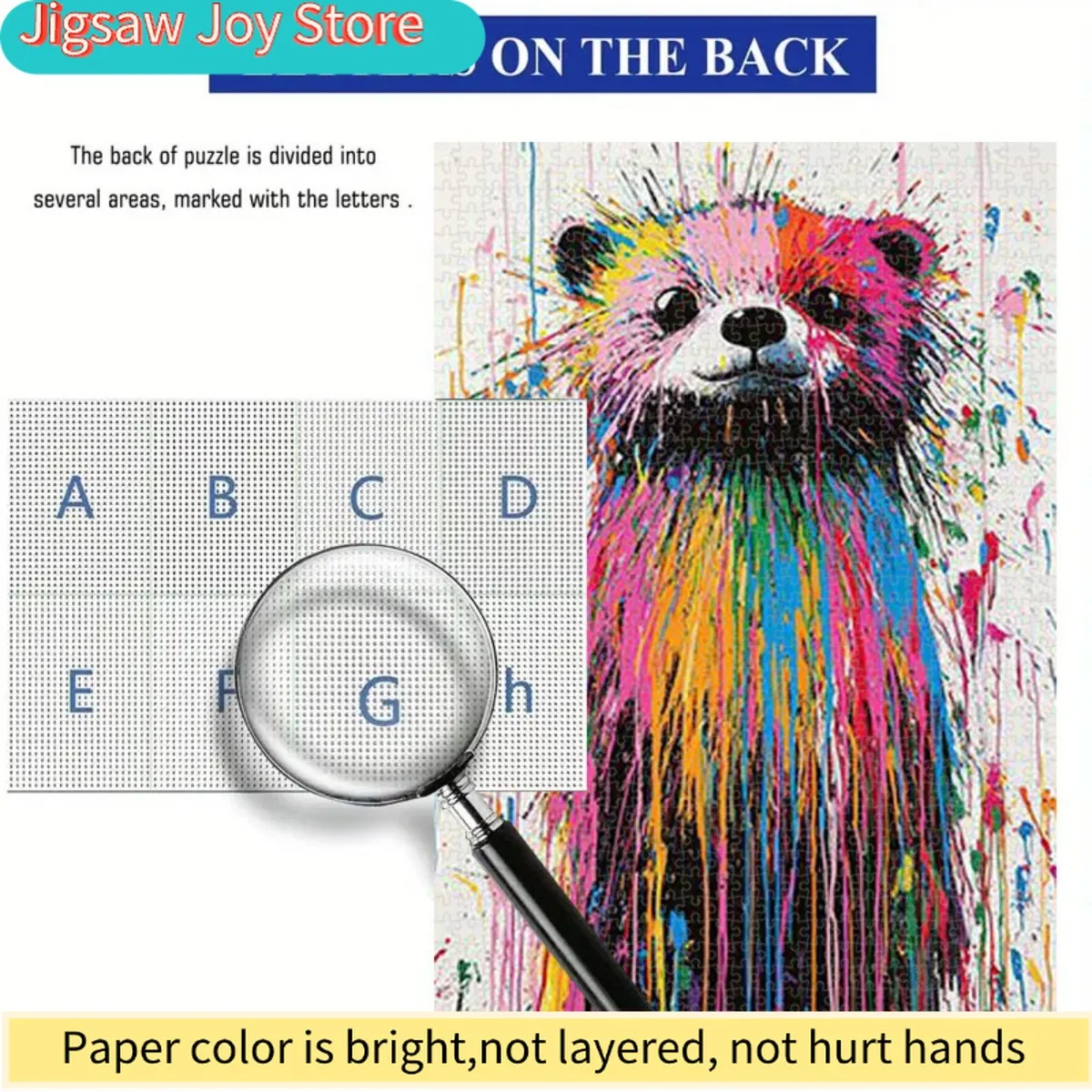 1.000 stuks Levendige Multicolor Otter Puzzle - Duurzaam Karton, Eenvoudig te Monteren, Perfect voor Volwassenen & Familie Spelavonden, Feest