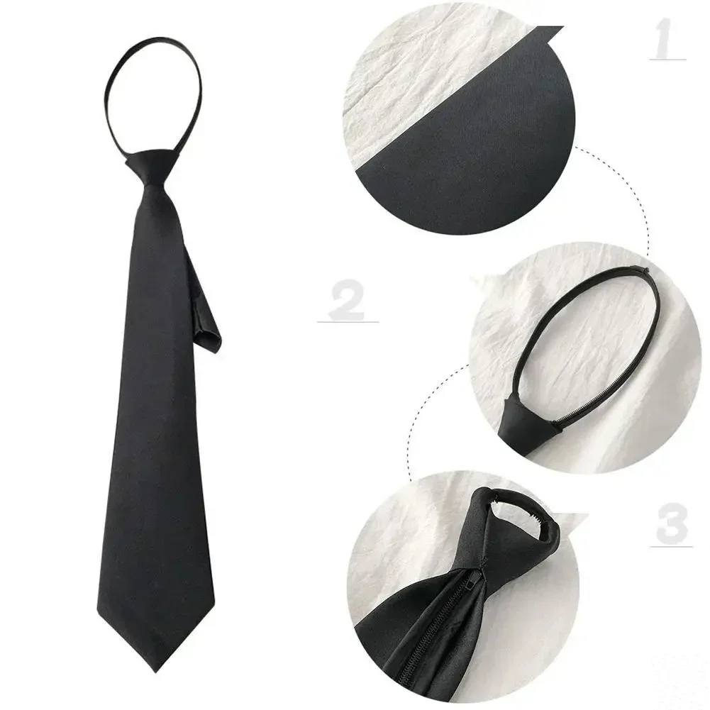 Unisex Ties Retro Silky Narrow Neck Tie Slim Smooth Women's Bow Tie Korean Style Simple Elegant All-match Trendy Students Tie image 4